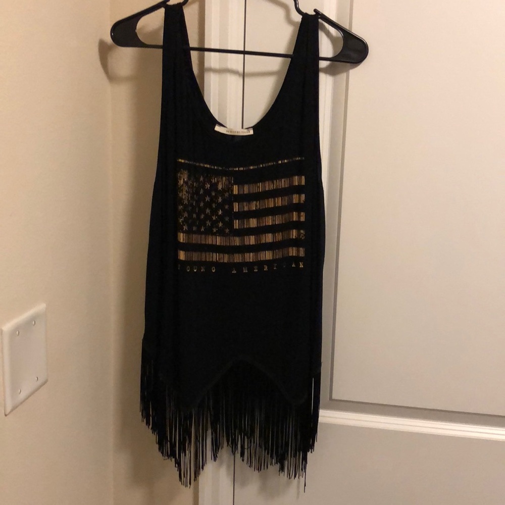 Black tank top